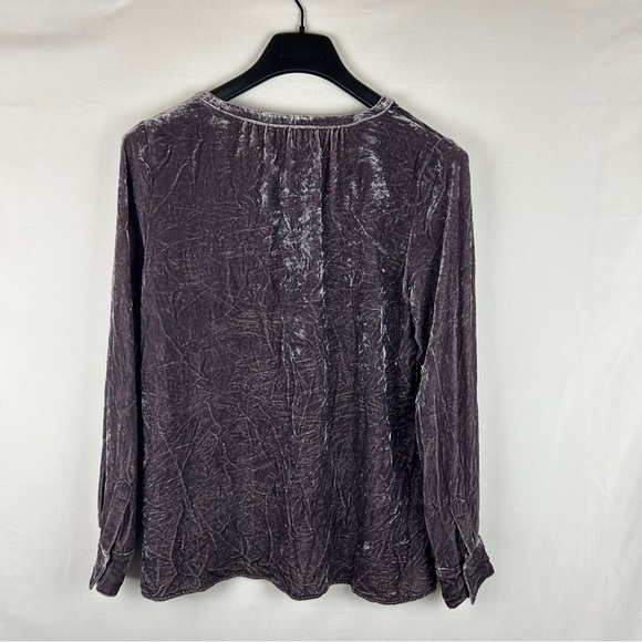 Sundance velvet silk blend blouse top button front size small - Picture 6 of 6